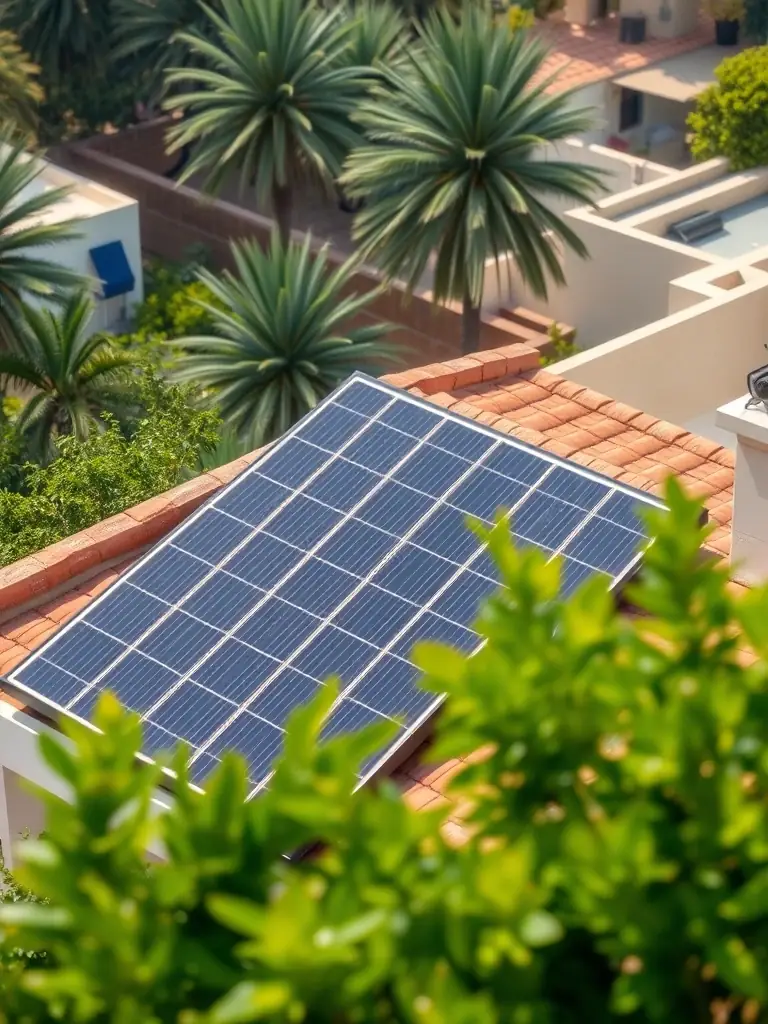A shot of a Canadian Solar panel, highlighting its cost-effectiveness and suitability for various solar energy applications in Dubai.